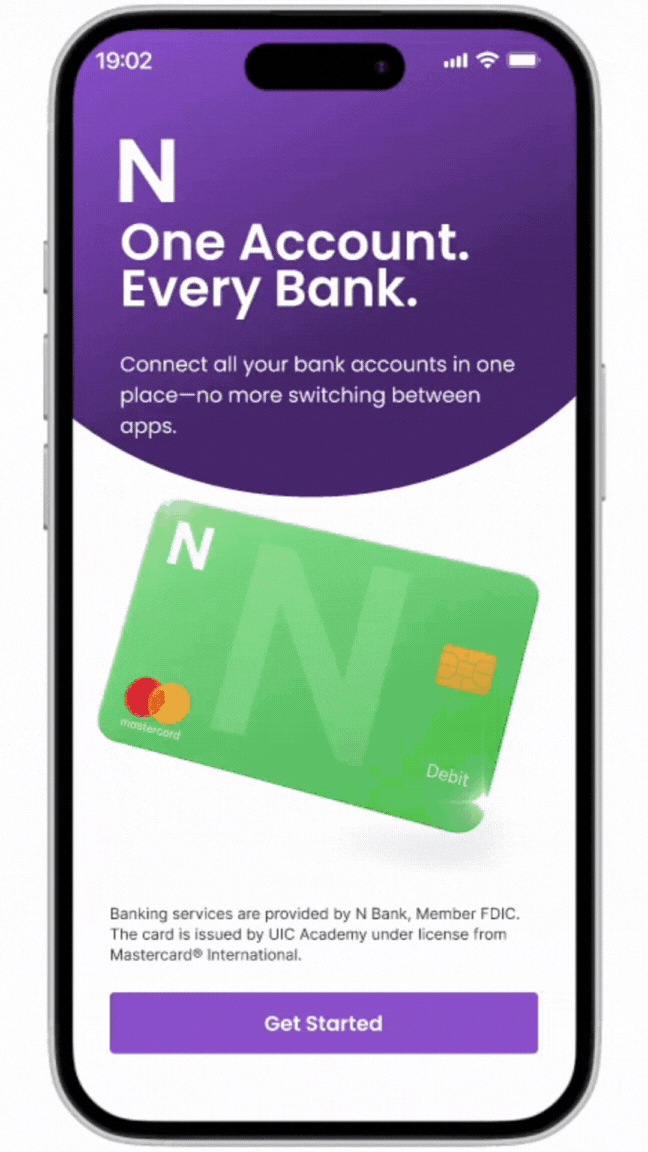 Banking app UI